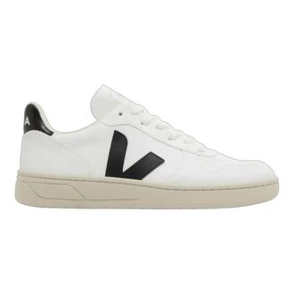 Veja Veja V-10 Sneaker in White/Black Men