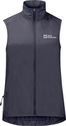 Jack Wolfskin Funktionsweste JACK WOLFSKIN MOROBBIA WIND VEST W, Damen, Gr. L (42/44), grau (graphite), Style:1. Oberstoff 100% POLYESTER; 2. Oberstoff 100% POLYEST