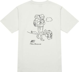 New Balance Hiking Graphic T-Shirt Asia Sizing White AMT42339-CIC