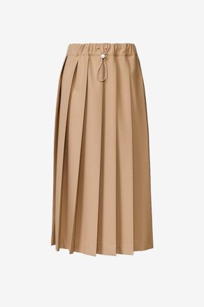 Fabiana Filippi Midi-Faltenrock aus Techno Tailoring