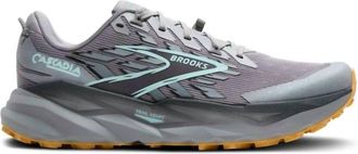 Brooks MenS Cascadia 19 Running Shoe In Alloy/ebony/orange