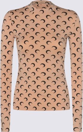 Marine Serre Top Marrone-Donna