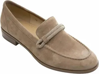 Vaneli Womens Karida Military Suede Loafers In Brown