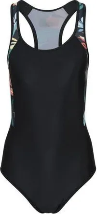 Mountain Warehouse Take The Plunge Floral Swimming One Piece Bathing Suit in Black at Nordstrom, Size 14