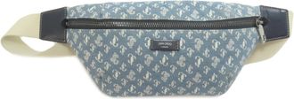 Jimmy Choo London blue blue Canvas Sling Bag (Pre-Owned)