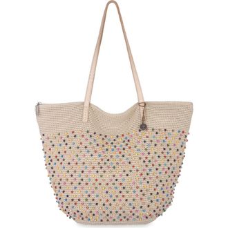 The Sak Faye Tote Bag in Ecru Multi Beads at Nordstrom