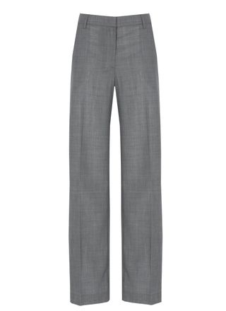Pantaloni Torino Grey Virgin Wool Formal Pants