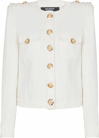 Balmain Mujer, Chaquetas, Blanco, Talla: S