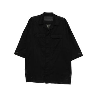 Rick Owens Short Sleeve Shirts, male, Black, Size: L Shirt