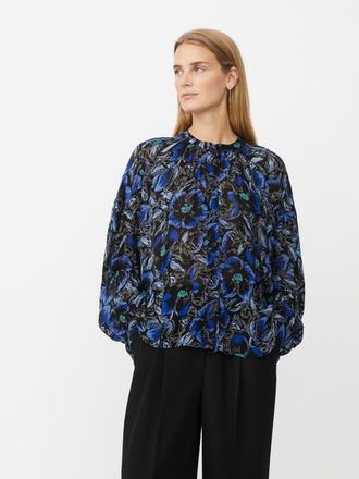Masai MaIvorama Floral Print Shirt in Surf The Web at Nordstrom, Size Xx-Large