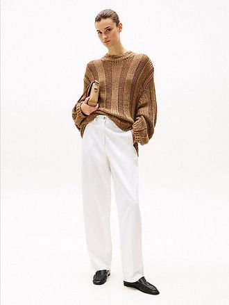 Tommy Hilfiger Pantal&oacute;n chino amplio de pernera recta