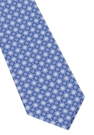 Eterna Krawatte ETERNA, Herren, blau, Baumwolle, Krawatten Krawatte