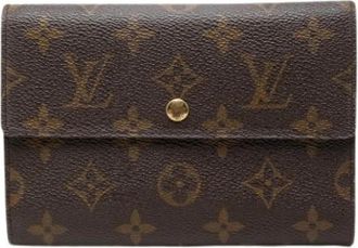 Louis Vuitton Pre-owned Papiers Wallet - Dames - Vintage Accessoires - Bruin - ONE Size - Vintage