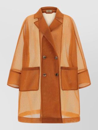 Herno sheer trench coat double breasted design