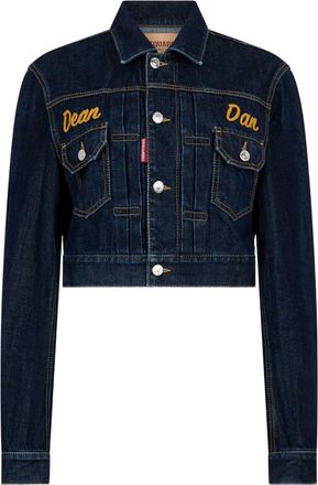 Dsquared2 Giacca Cimosa Authentic Japanese crop - Blu