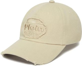 Philipp Plein Baseball Cap - Heren - Petten - Beige - ONE Size - Katoen - Accessoires