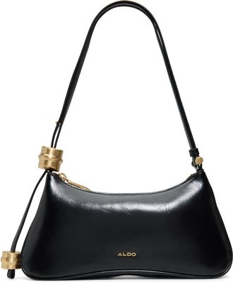 Aldo Amelliee Faux Leather Shoulder Bag in Black Overflow at Nordstrom
