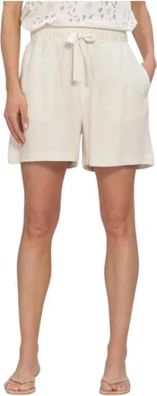 Object Object, Dames, Korte broeken, Beige, Maat: XS Linnen