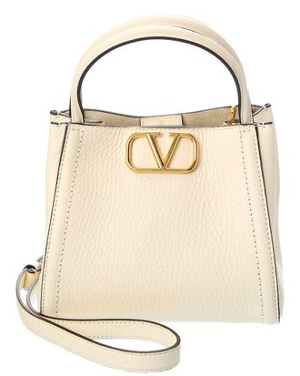 Valentino Vlogo Leather Shoulder Bag