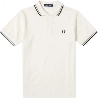 Fred Perry Slim Fit Twin Tipped Polo - Heren - Polos - Wit - XS - Katoen - Tops