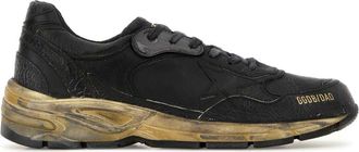 Golden Goose Deluxe Brand Charcoal Leather Running Dad Sneakers