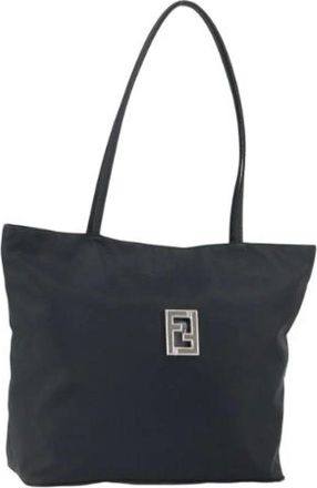 Fendi Pre-owned Tote Bags, female, Black, Size: ONE SIZE Pre-owned Nylon fendi-bags