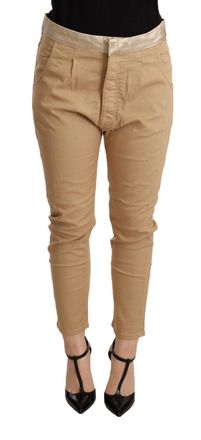 Cycle Mid Waist Slim Fit Skinny Stretch Womens Trouser
