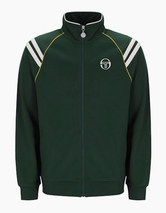 Sergio Tacchini Mens Sergio Tacchini New Cortona Track Top Jacket Pine Needle/Gardenia - Green - Size: 40/Regular