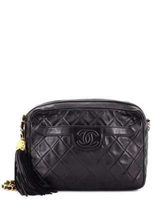 Chanel Camera Tassel Bag Quilted Leather Medium shoulder bag - Nero