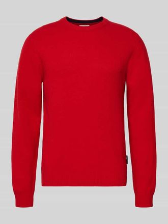 Casual Friday Casual Friday Oversized Strickpullover mit gerippten Abschl&uuml;ssen in Rot, Gr&ouml;&szlig;e XXL