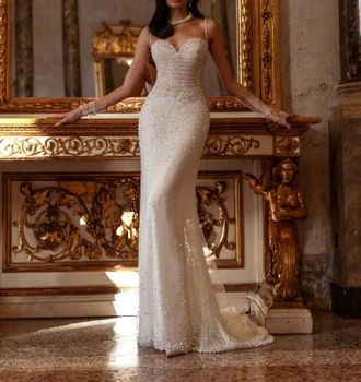 Demetrios Prue Wedding Gown In Ivory /sheer