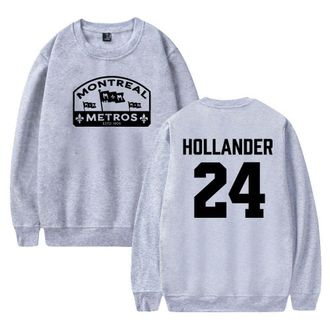 Generic Heated Rivalry Hollander 24 Merch Sweatshirt Unisex Casual Crewneck Long Sleeve Pullover Clothes (M,Grey)