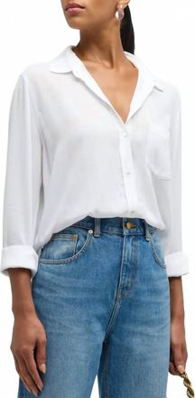 Rails Wren Button Front Shirt In White