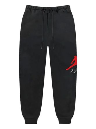 Nike Jordan logo-print performance track pants - Black