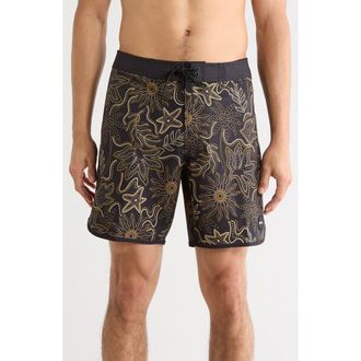 Rvca Northern 18-Inch Swim Trunks in Black at Nordstrom Rack, Size 38
