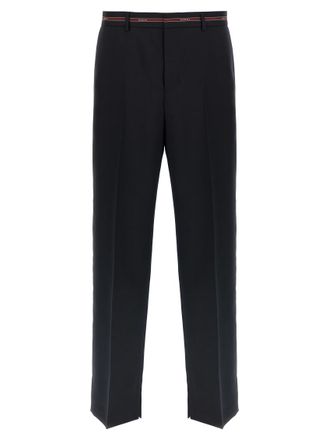 Gucci Blue Flat Front Pant