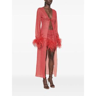 Os&eacute;ree Lurex Dress - Red