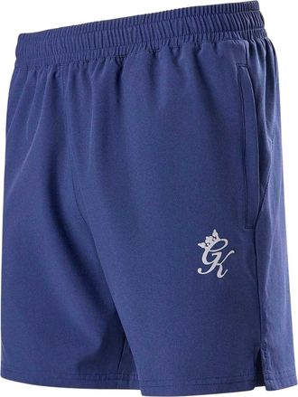 The Gym King Hardloopshorts met logo voor heren (Oxford Blauw)