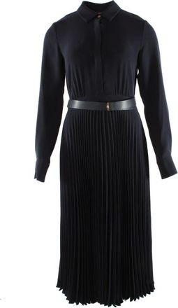Max Mara Radura Shirt Dress - Dames - Shirt Kleedjes - Blauw - M - Polyester - Kleedjes