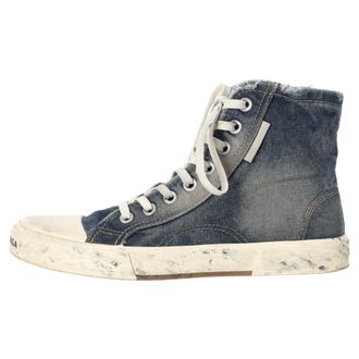 Balenciaga Balenciaga Paris hoge sneakers in lichtblauwe denim