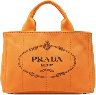 Prada Pre-owned Prada Small Canvas Canapa Logo Satchel 5MPGRH11UIMT5TOQ