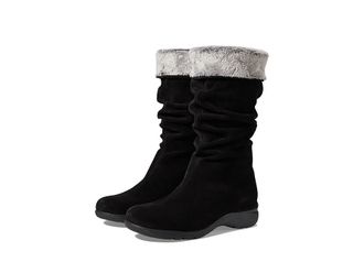 La Canadienne Trevis Womens Pull-on Boots Black Suede : 5.5 M (B)