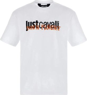 Just Cavalli T-shirt - Heren - T-shirts - Wit - M - Tops