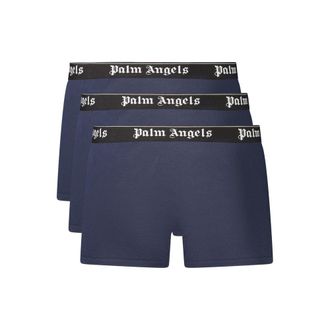 Palm Angels Blue Cotton Mens Boxer Clothing