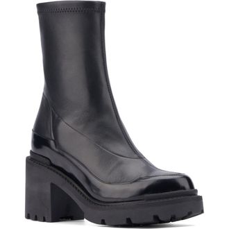 Aquatalia Vanna Platform Lug Sole Weatherproof Boot in Black at Nordstrom Rack, Size 10.5