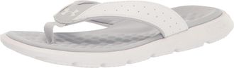 Under Armour Mens Ignite 7 Flip Flop, (100) White/Halo Gray/White, 11 UK