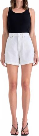 Pistola Denim Kimora Shorts In Egret