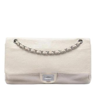 Chanel Pre-owned Vintage Flap Shoulder Bag - Dames - Pre-owned - Wit - Maat: ONE Size Leer