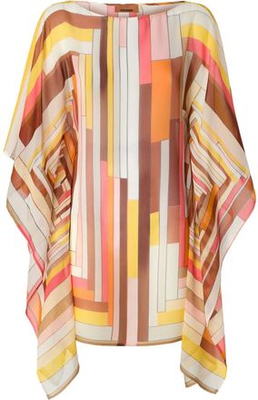 Missoni Abito midi con motivo geometrico - Marrone