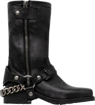 Zadig&Voltaire Igata Boots - Dames - Cowboylaarzen - Zwart - 36 EU - Leer - Schoenen